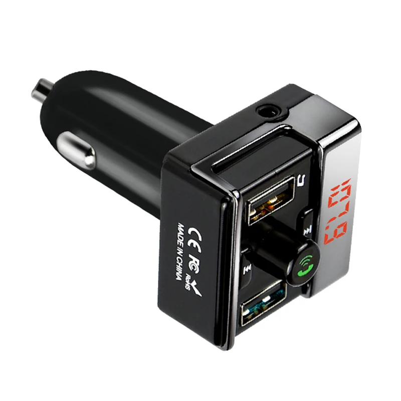 EANOP Wirlesss FM Transmitter Receiver Bluetooth Car Kit Mp3 Player Car Handsfree Cigarette lighter With USB Charger EN-9227