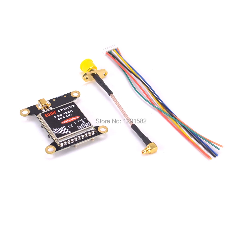 Новый E709TM3 5 8G 48CH 25mW 200mW 600mW регулируемый передатчик AV с монтажным отверстием для