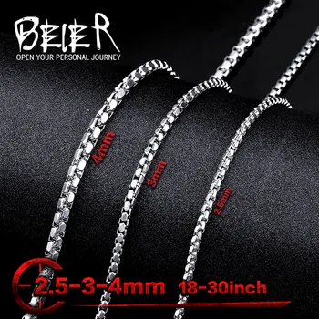 

Wholesale Stainless Steel High Quality Unique Man's Long Necklace Chain 45CM-75CM BN1009