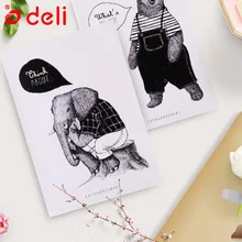 Deli, 1 шт., ежедневный блокнот, 60 листов, для студентов, канцелярские принадлежности, дневник, А5, журнал, материал, Escolar, ежедневный блокнот, книги, офисные и школьные принадлежности