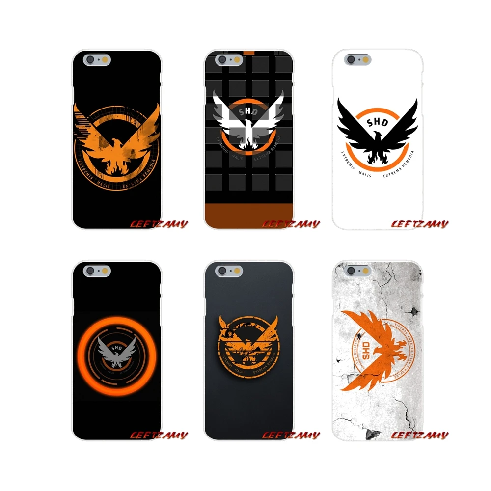 Прозрачный чехол из ТПУ для iPhone X XR XS MAX 4 4S 5 5S 5C SE 6 6S 7 8 Plus ipod touch Tom Clancy's The Division SHD bird