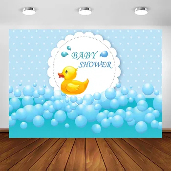 

Baby Shower Yellow Duck Backdrop for Photography Duck Birthday Party Decoration Background for Photobooth Photocall Supplies
