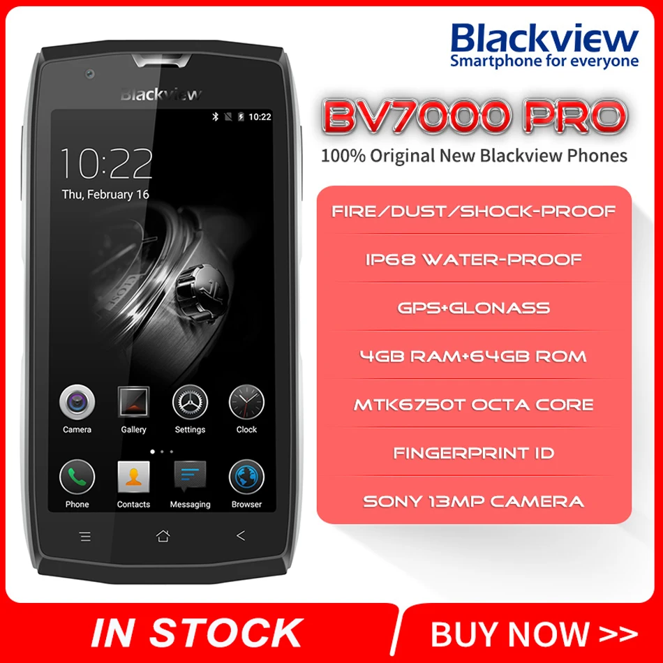 Оригинал Blackview BV7000 про мобильный телефон IP68 Водонепроницаемый MTK6750T Octa Core 5 &quotFHD 4 г