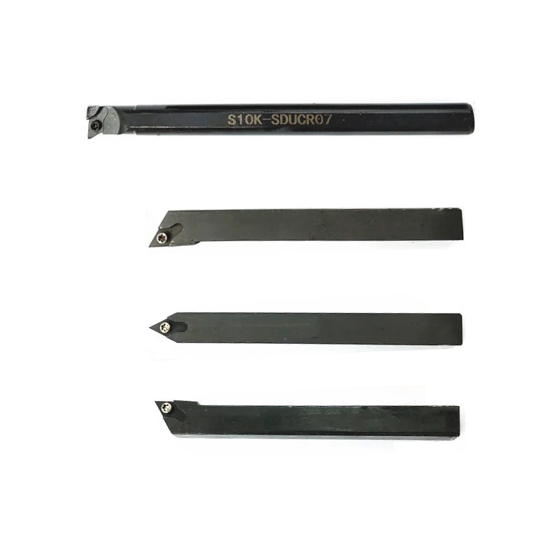 

10pcs DCMT070204 UE6020 + S10K-SDUCR07 + SDJCR1010H07 + SDNCN1010H07 + SDJCL1010H07 carbide insert cutter + turning tool holder