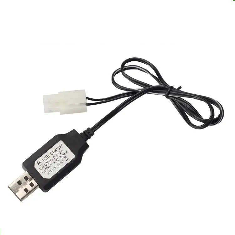 Ewellsold USB зарядное устройство с SM/JST/штекером TAMIYA для 3,6 V 4,8 V 6,0 V 7,2 V 9,6 V Ni-CD/никель-металл-гидридная аккумуляторная батарея 2 шт - Цвет: 9.6v tamiya