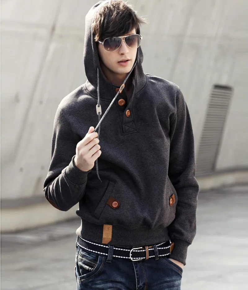 Hoodies Men 2015 Winter Solid Male Sweatshirt Teenage Casual Cardigan Hoody Autumn Winter Coat Slim Cotton Sweatshirt Men (24)