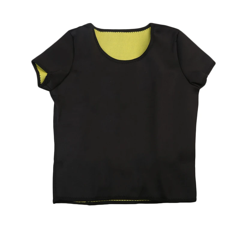 

Women Running Top Plus Size Sports Fitness Gym Neoprene Sauna Bodyshaper Slimming Waist Yoga T-Shirt Sportwear Tops Tracksuit