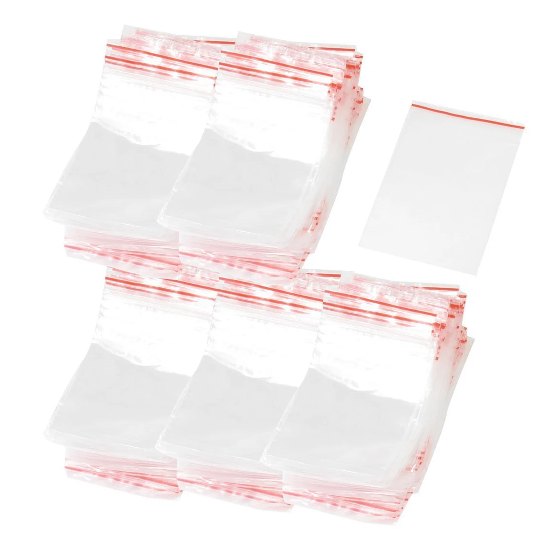 500 pieces 9cm x 6cm closure zipper closure plastic bagin Bag Clips