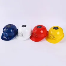 Солнечный мощный вентилятор шлем открытый рабочий защитный шлем-каска строительство рабочее место ABS Материал Защитная крышка питание ed солнечной панелью