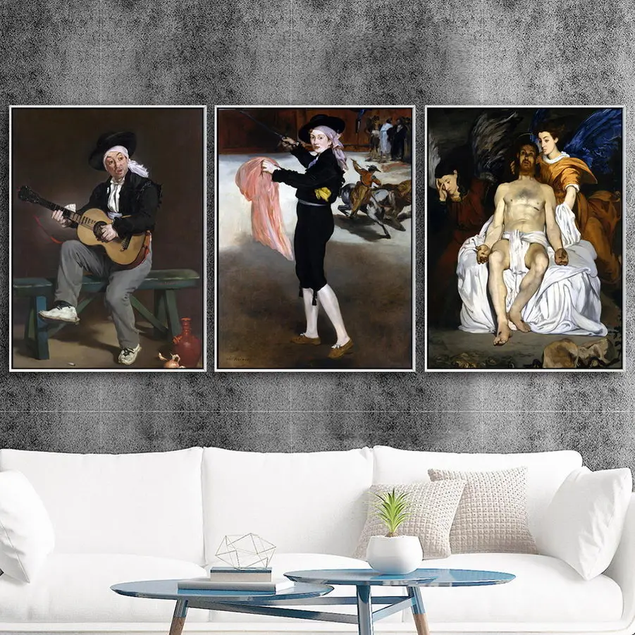 

Home Decor Prints Painting Wall Art French Edouard Manet Nude Pictures Modular Canvas Nordic Style Poster For Bedside Background