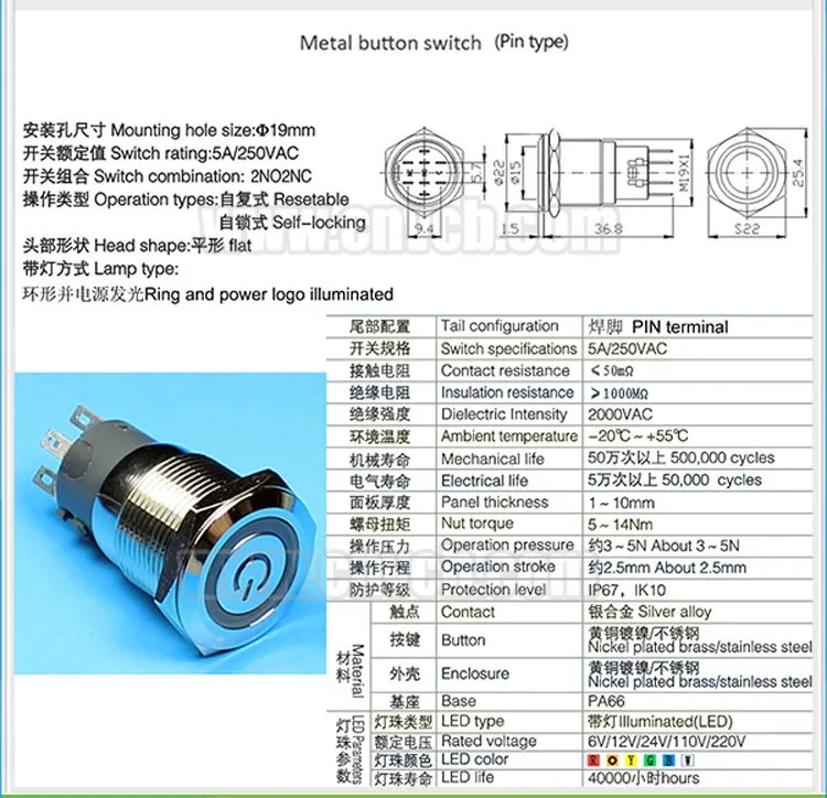 IB19B-P22F-E-power IB19B-P22Z-E-Power