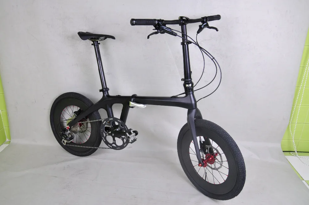 Горячая Распродажа Топ бренд 2" полностью углеродистая Складная велосипедная Рама/вилка супер светильник складные велосипеды для мужчин и женщин