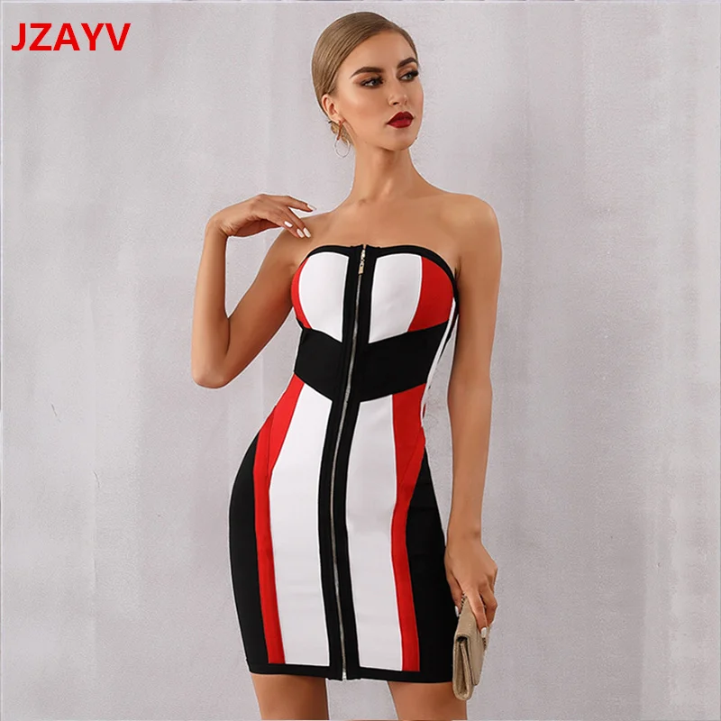 De Mujeres Cuello Barra Cremallera Bodycon Diseño 2019 Ropa Fiesta Hl Vestido Con Jzayv Oficial Vendaje waUqwX8x