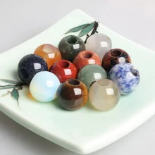 10 шт./пакет натуральный камень волосы бусины, бусины с большим отверстием, дредлоки, для увеличения объема, бусины заколки для волос бусины для косы расходных материалов для изготовления ювелирных изделий, дредлоки, для увеличения объема, аксессуары