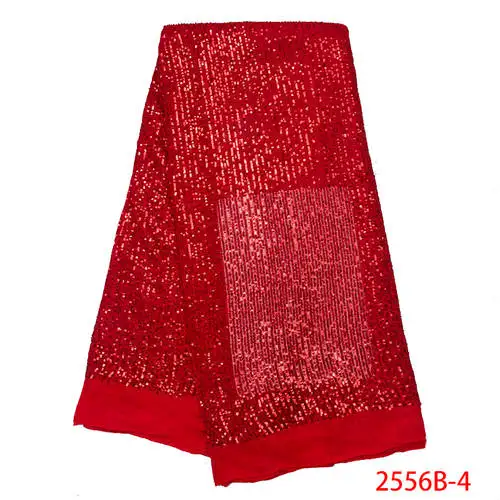 Африканская кружевная ткань с блестками Горячая блесток ткань высокого качества тюль сетка кружева ткани для платьев KS2556B-1 - Цвет: picture 4