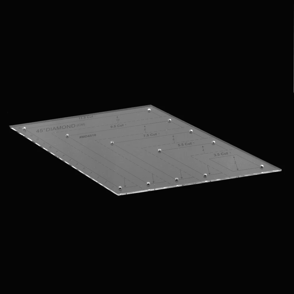 11.5 Cut 45 Degree Diamond Rhombus Template Quilting Ruler for DIY Sewing Crafts Patchwork Tools Equipment Sewing Tool Accessory