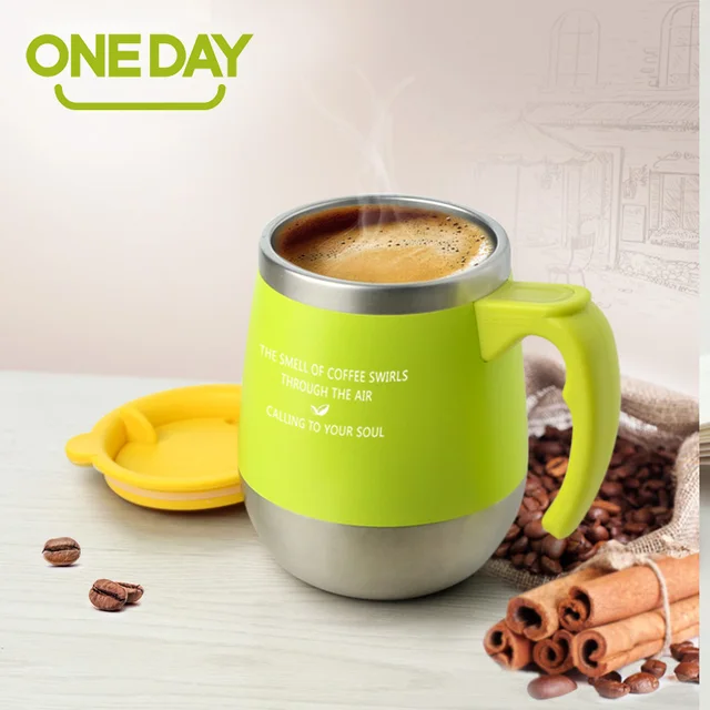 Oneday 450ml Coffee Travel Mug Stainless Steel Milk Tea Oneday 450ml Coffee Travel Mug Stainless Steel Milk Tea Thermal With Handle Insulated Thermocup