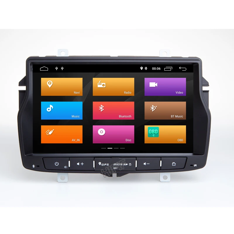 Автомагнитола для Lada Vesta 8 дюймов IPS DSP Android 10 Восьмиядерный ОЗУ 4 Гб + 64 ГБ dvd плеер gps