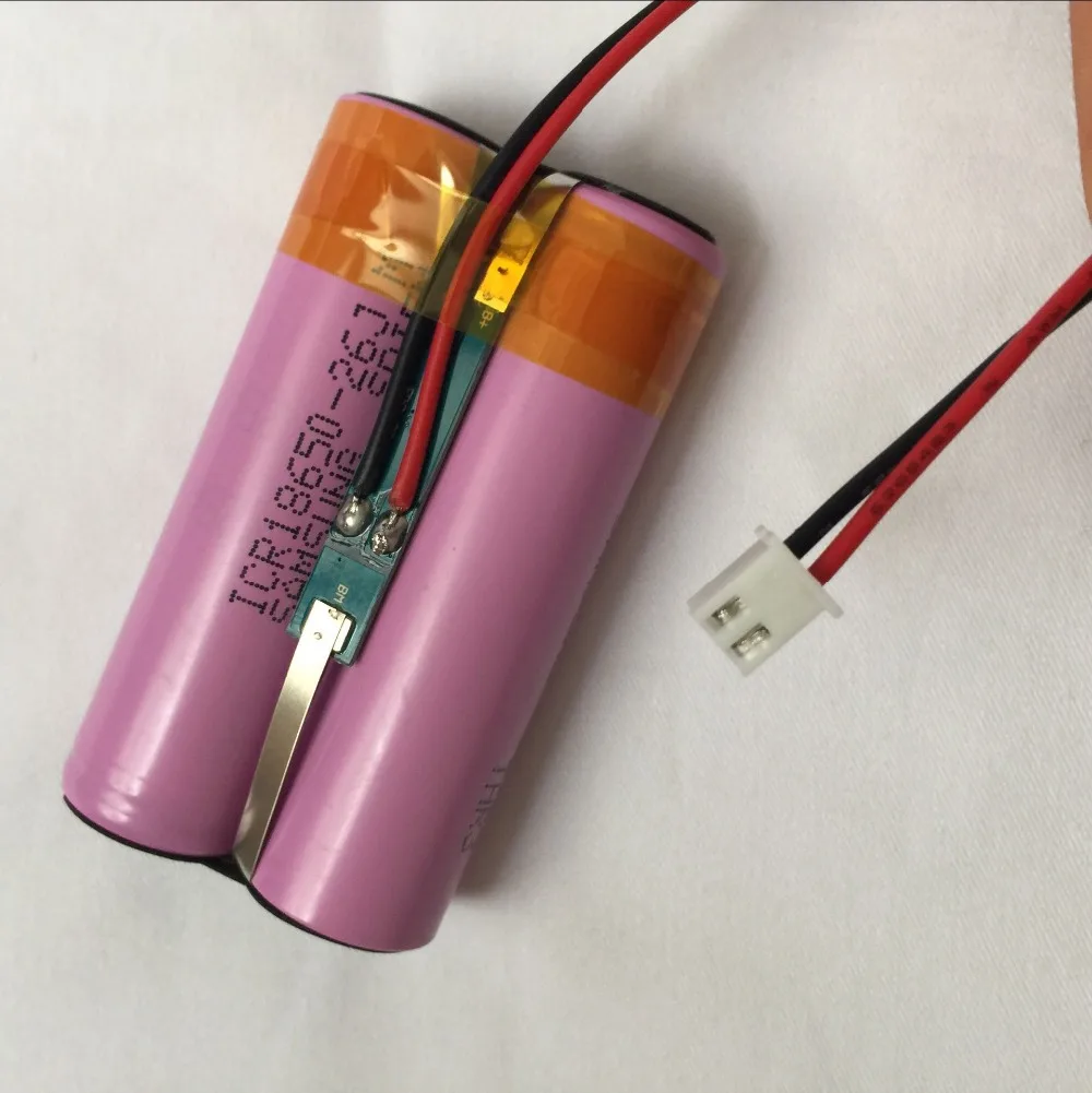 1 шт./лот 7,4 V 2600 мА/ч, 18650 литиевые аккумуляторные батареи Американская классификация проводов 2р Батарея пакеты для Bluetooth громкоговорители