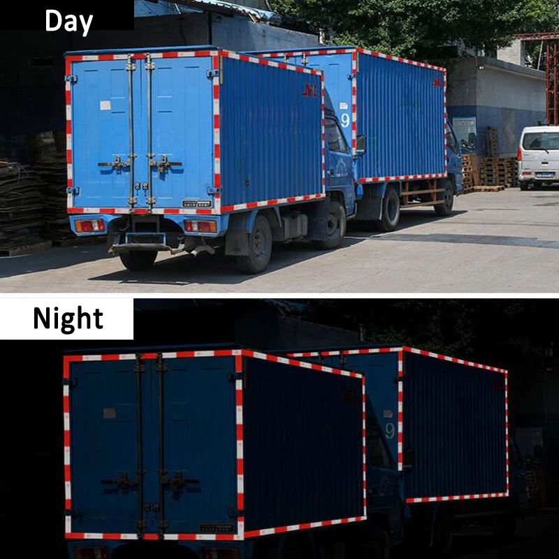 5cmx5m Reflective Tape Safety Caution Warning Reflective Adhesive Tape Sticker For Truck Motorcycle Bicycle Car Styling