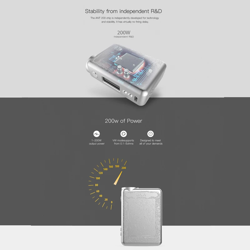 Smoant Gaia 200W Elegant TC Box Mod 3
