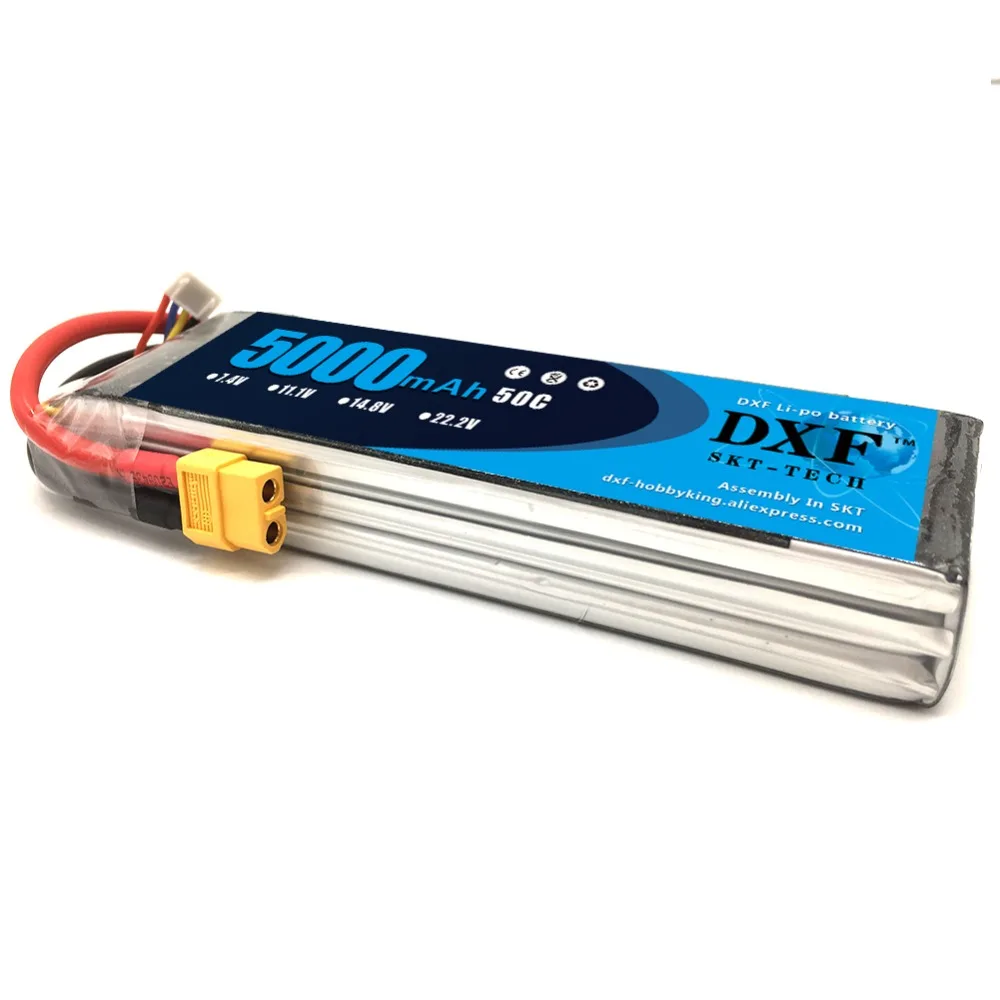 Розетка DXF lipo 7 4 V 2s 11 1 3S 14 8 4S 18 5 6S 22 2 mAh 50C 100C XT60 для FPV 5000 450 RC вертолет лодка
