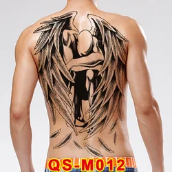 48*34cm large tattoo stickers 13 new designs Dark angel fish wolf buddha temporary flash tattoos full back body paint cool men 48*34cm large tattoo stickers 13 new designs Dark angel fish wolf buddha temporary flash tattoos full back body paint cool men