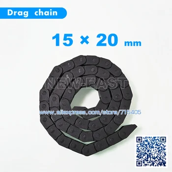 

New 15*20 Cable drag chain wire carrier 15mm*20mm with end connector
