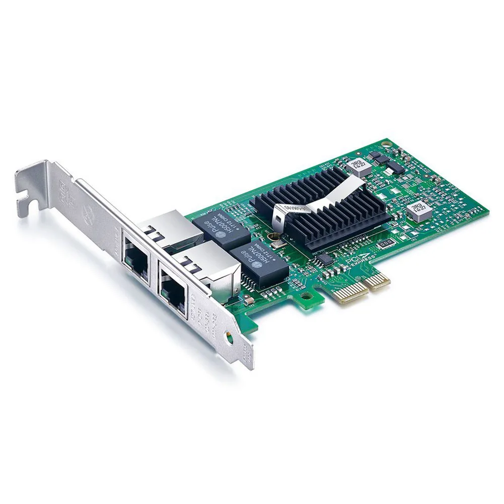 Двойной RJ45 Медь Порты, PCI Express 2,0X1,1G Gigabit Ethernet Converged Network Adapter (NIC)