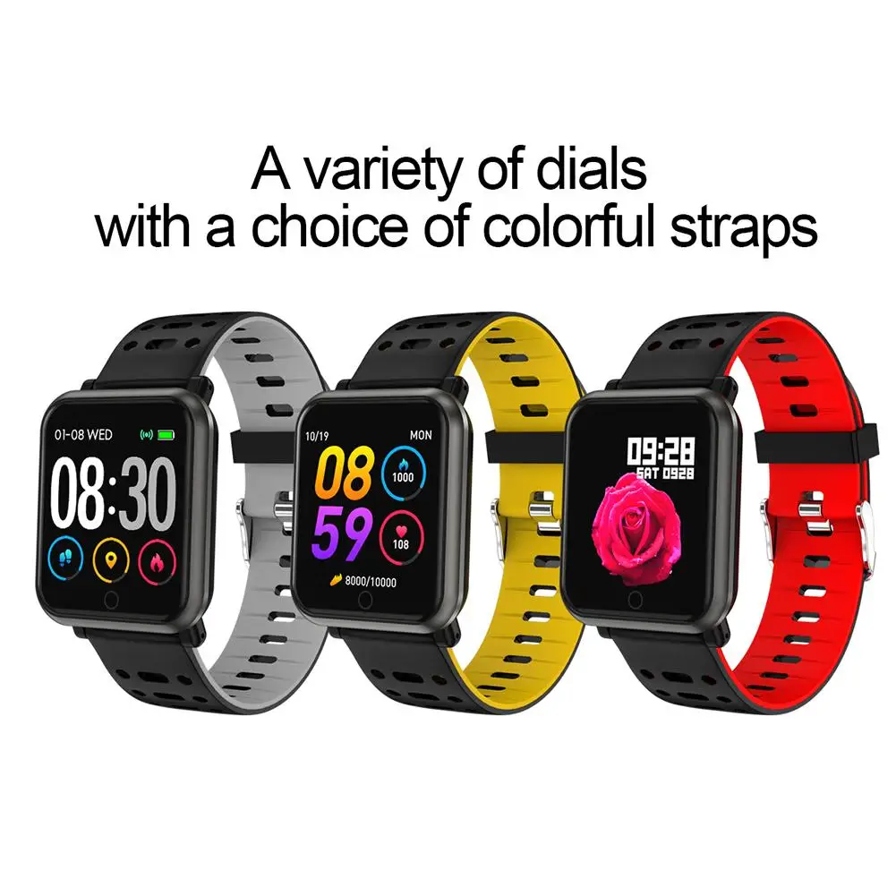 

Color Screen Smart Bracelet Tracker Heart Rate Blood Pressure Blood Oxygen Step Sleep Detection Call Message Bluetooth Wristband