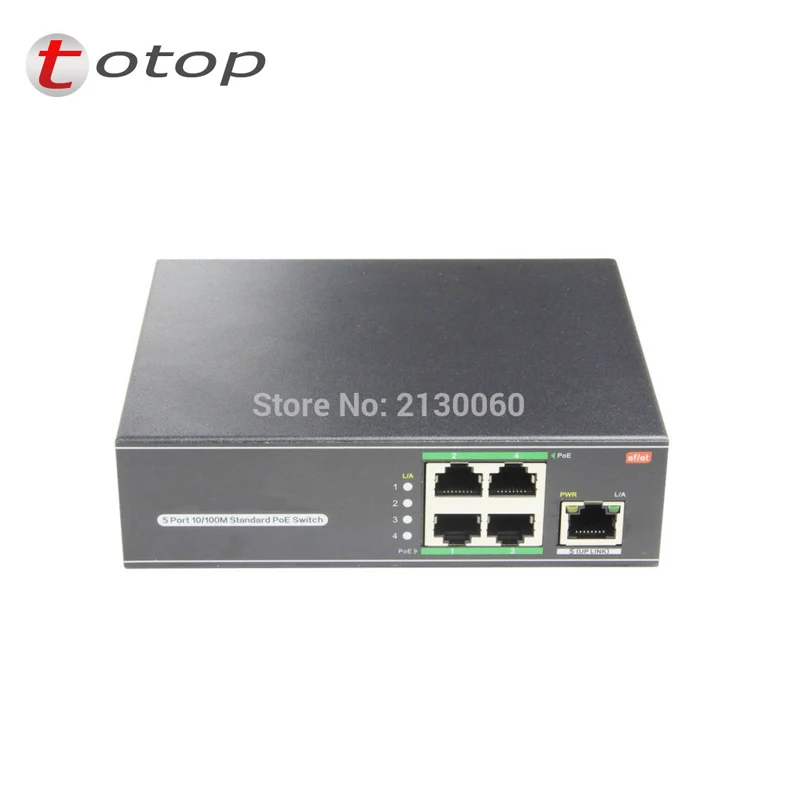POE Switch 4Port POE+1 Uplink, AP RJ45 Uplink POE Switch Network of