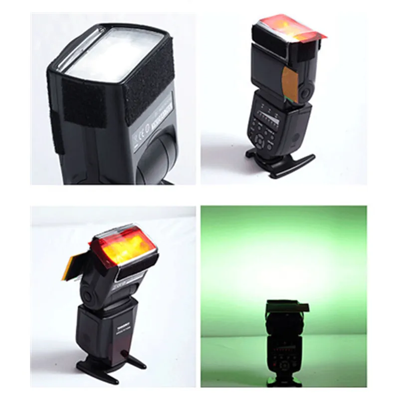 Цветной гелевый фильтр для Yongnuo Flash Diffuser 12 шт. цветовая карта баланс с резиновой