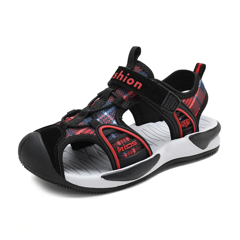 Children Boys sandals cut-outs soft and light child beach sandals boys European size 28~38 summer kids canvas shoes for boy