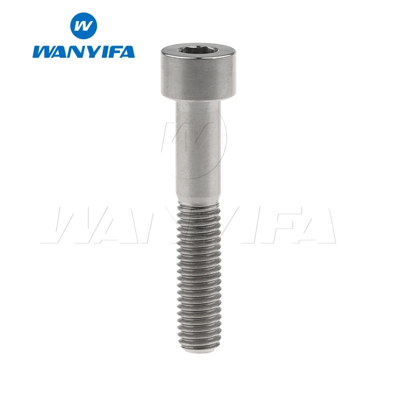 Wanyifa M8x15 20 25 30 35, 40 45 50 60 70 мм Колонка Головкой Винт С Титановым болтом для велосипедного тормоза принадлежность для велосипеда - Цвет: M8x45 Titanium