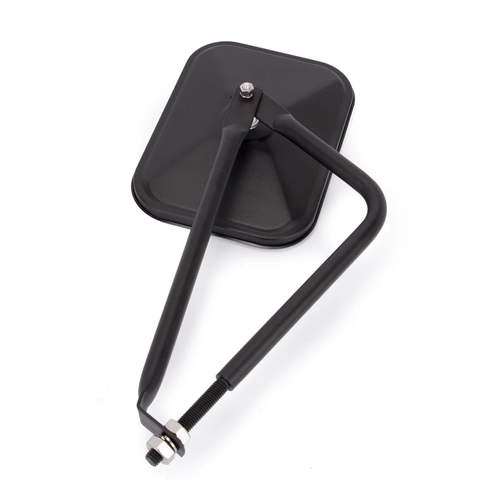 

Shake-proof Off-Road Rectangular Adventure Rearview Mirrors Bolt-on Door Hinge Mirror Fits All Jeep Wrangler Textured