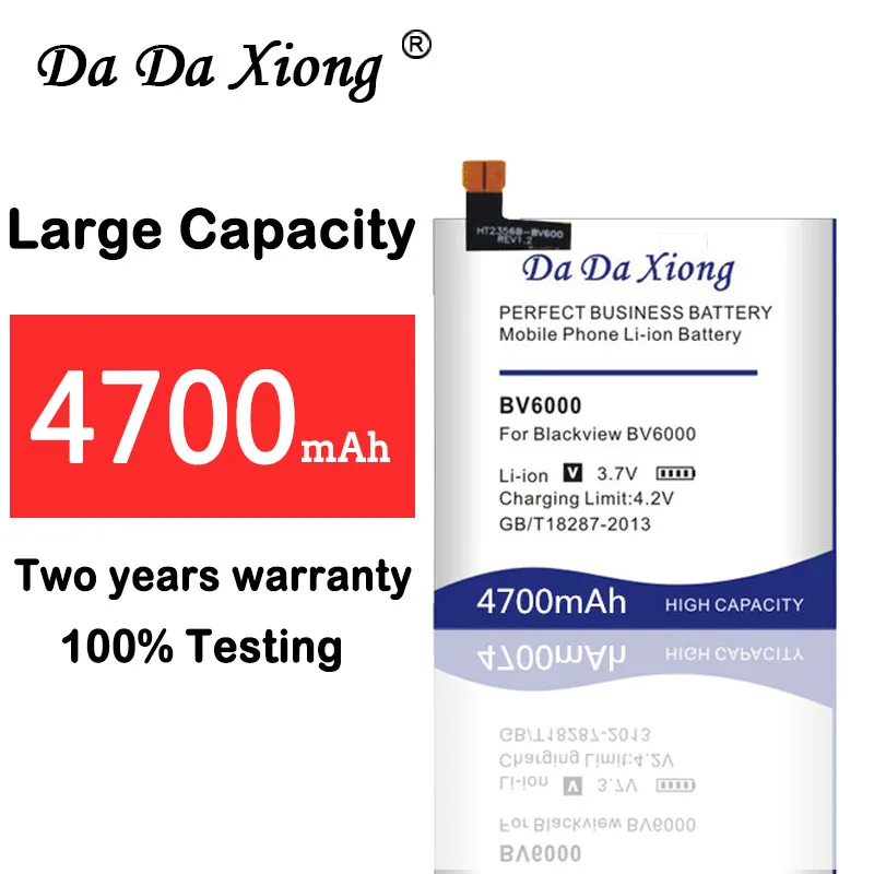 

Da Da Xiong 6950mAh for Blackview BV6000 Battery for Blackview BV6000S phone battery Batterie Bateria high quality