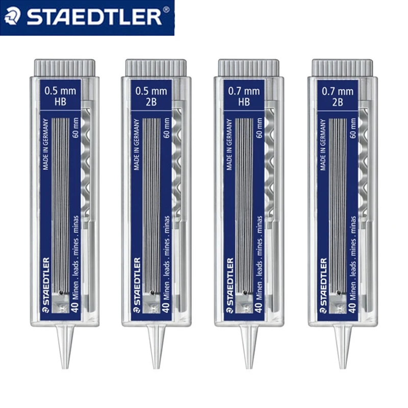 4 Pcs/lot Staedtler 255 05 B/hb 40 Psc/set Refills For Mechanical