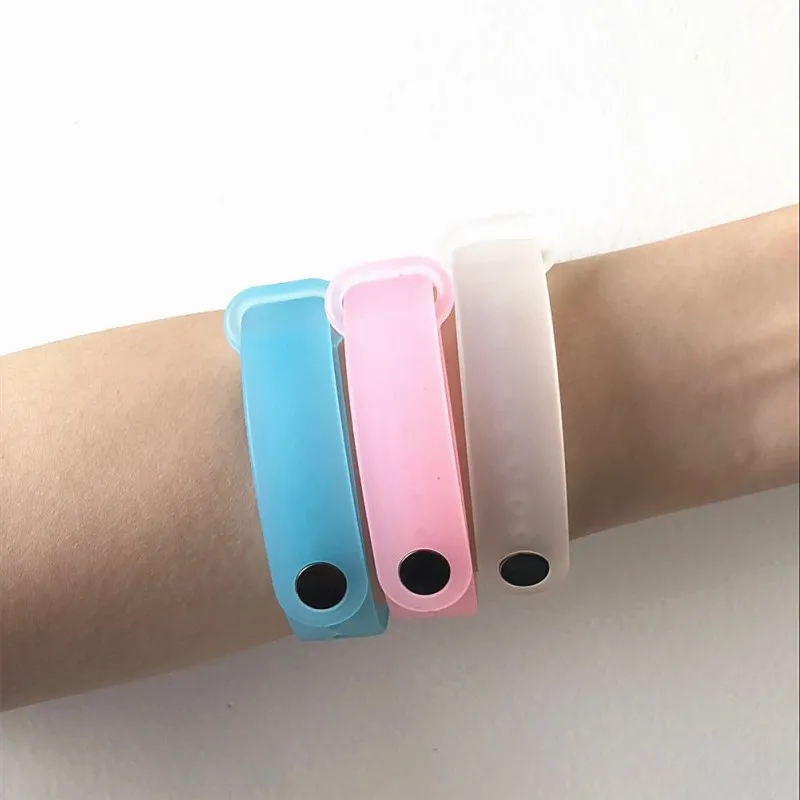 Ремешок силиконовый для Xiaomi Mi Band 3 прозрачный спортивный браслет сменный Браслет