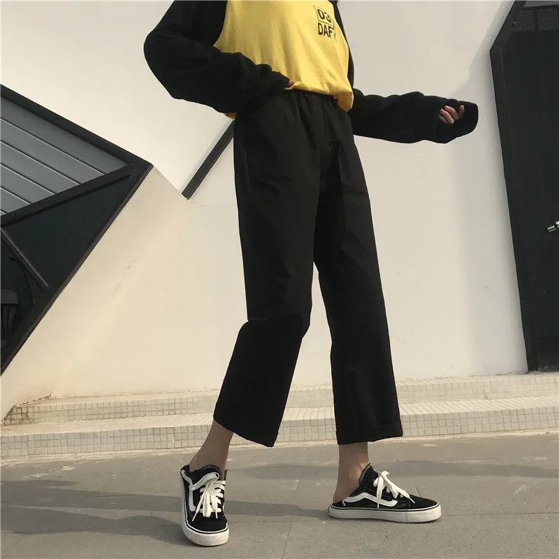 ZADORIN Harajuku Summer Straight Cargo Pants Women Cotton Black High Waist Wide Leg Harem Pants Casual Trousers pantalon femme ZADORIN Harajuku Summer Straight Cargo Pants Women Cotton Black High Waist Wide Leg Harem Pants Casual Trousers pantalon femme