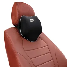 

Neck Pillow Support Car Seat For Driving Travel Memory Foam Car Headrest Pillow WearResistant Breathable Fine Work Black A02