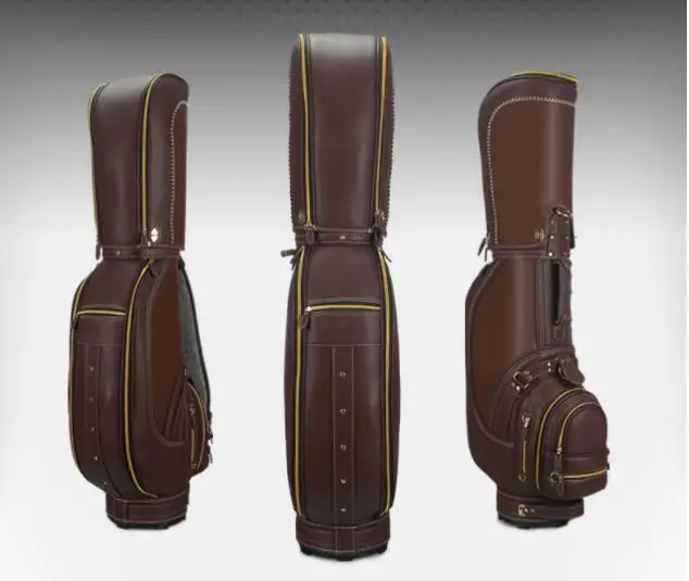 PGM Genuine Leather Golf Bag Set For Men Standard Durable Golf Bag