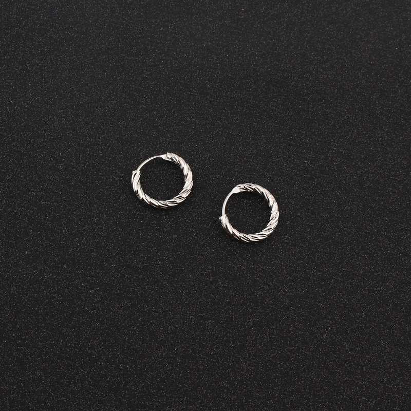 1 пара 13 мм минимализм маленькие серьги в форме колец для Для женщин девушки милые серебро Цвет бесконечные серьги шикарный подарочный набор украшений для ушей E46