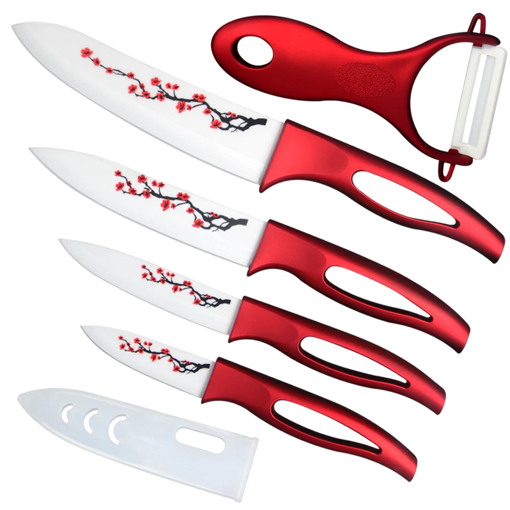 XYJ Ceramic Knife A Set Of Kitchen Accessories 6'' Chef 5'' Slicing 4