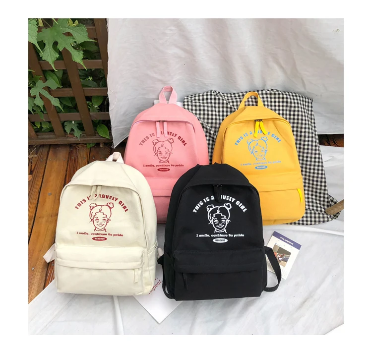 Menghuo Preppy Style Women Backpack for School Teenager Girls School Bag Ladies Canvas Fabric Backpack Female Bookbag Mochilas_34_22