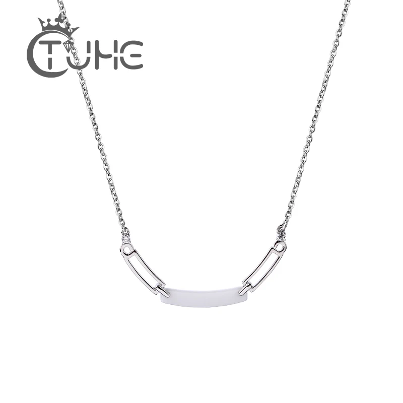 

2018 New Fashion Hollow Women Necklace Statement Necklaces & Pendants Elegant White Ceramic Beads Necklace For Women Jewelry