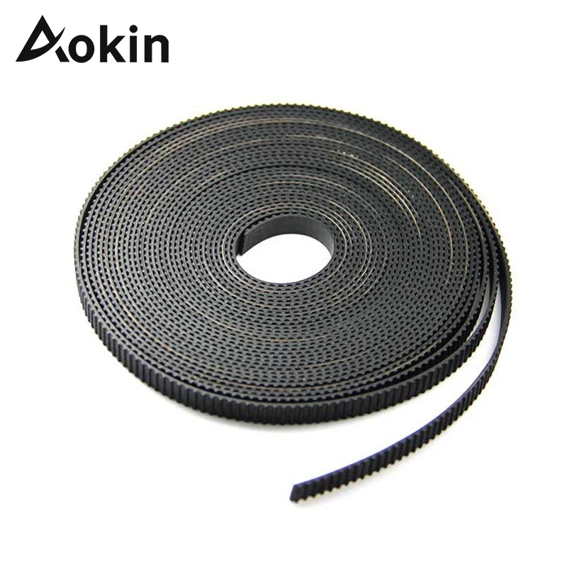 

Aokin 10M/lot GT2 Timing Belt Printer Wide 6mm Open Timing belt 6mm for 3d printer RepRap Mendel gt2 Belt Pulley 3D Printer Part