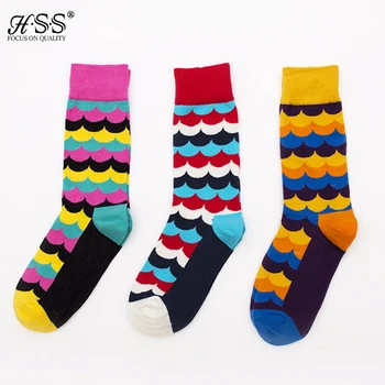 

Casual Mens Cotton Colorful Happy Socks Sox Men Harajuku Gradient Color Business Dress Socks Diamond Summer Plaid Long Socks
