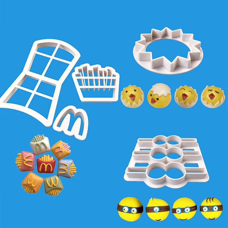 

2019 New Plastic Fondant Cake Mold Biscuit Cookie Cutter Chocolate Moulds Cake Decorating Tools Baking Tools For Cakes