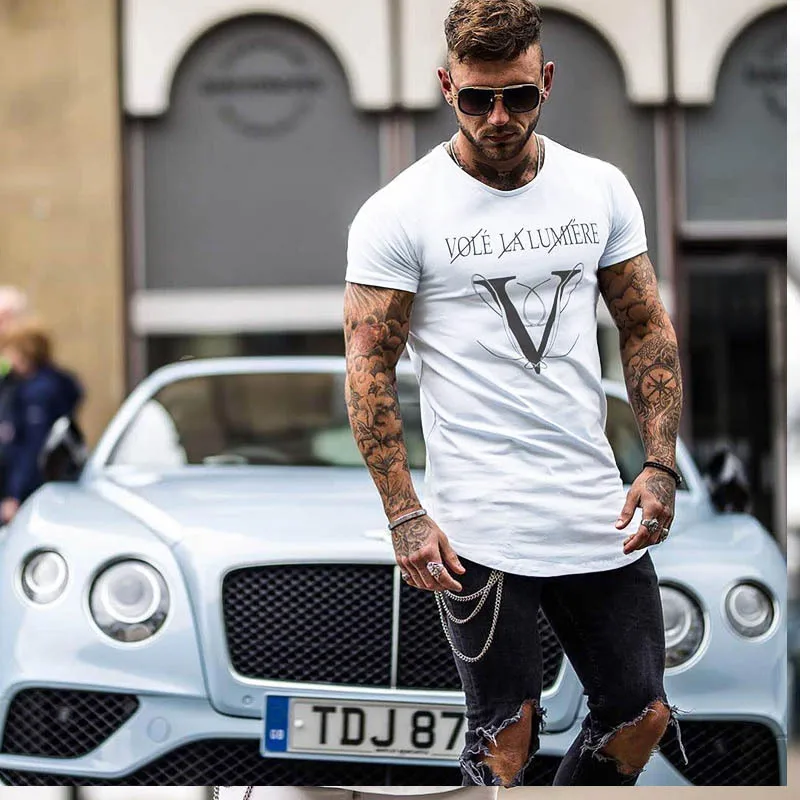 Brand T-Shirts 2019 Summer Sporting T-shirt Men Short sleeve Fitness T shirt Men's printing gyms Bodybuilding T-shirt Tee Brand T-Shirts 2019 Summer Sporting T-shirt Men Short sleeve Fitness T shirt Men's printing gyms Bodybuilding T-shirt Tee