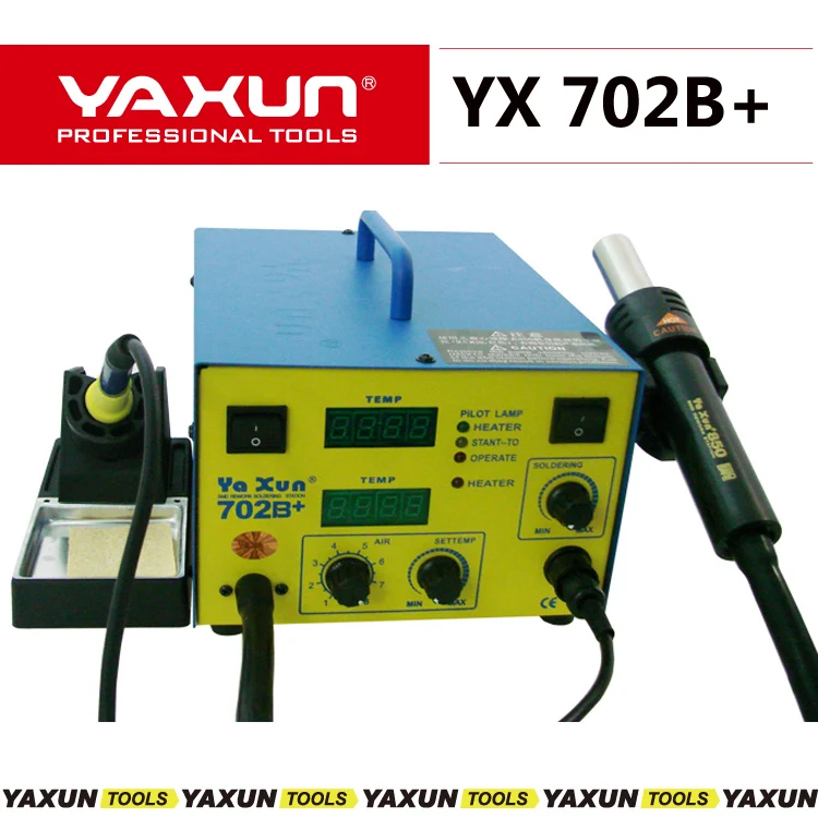 YAXUN YX702B + SMD BGA пайка горячего воздуха 2 в 1 паяльная станция для ремонта на